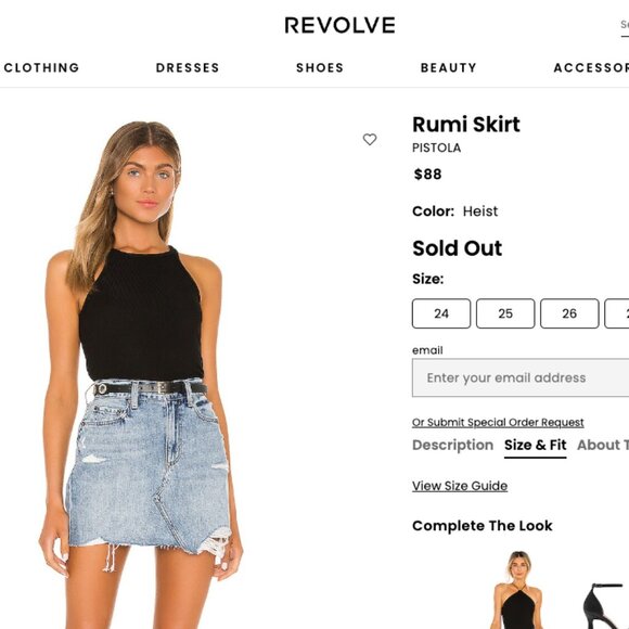 NWOT PISTOLA RUMI MEDIUM WASH DENIM JEANS FRAYED HEM 5 POCKET MINI SKIRT SIZE 26 - Picture 7 of 8